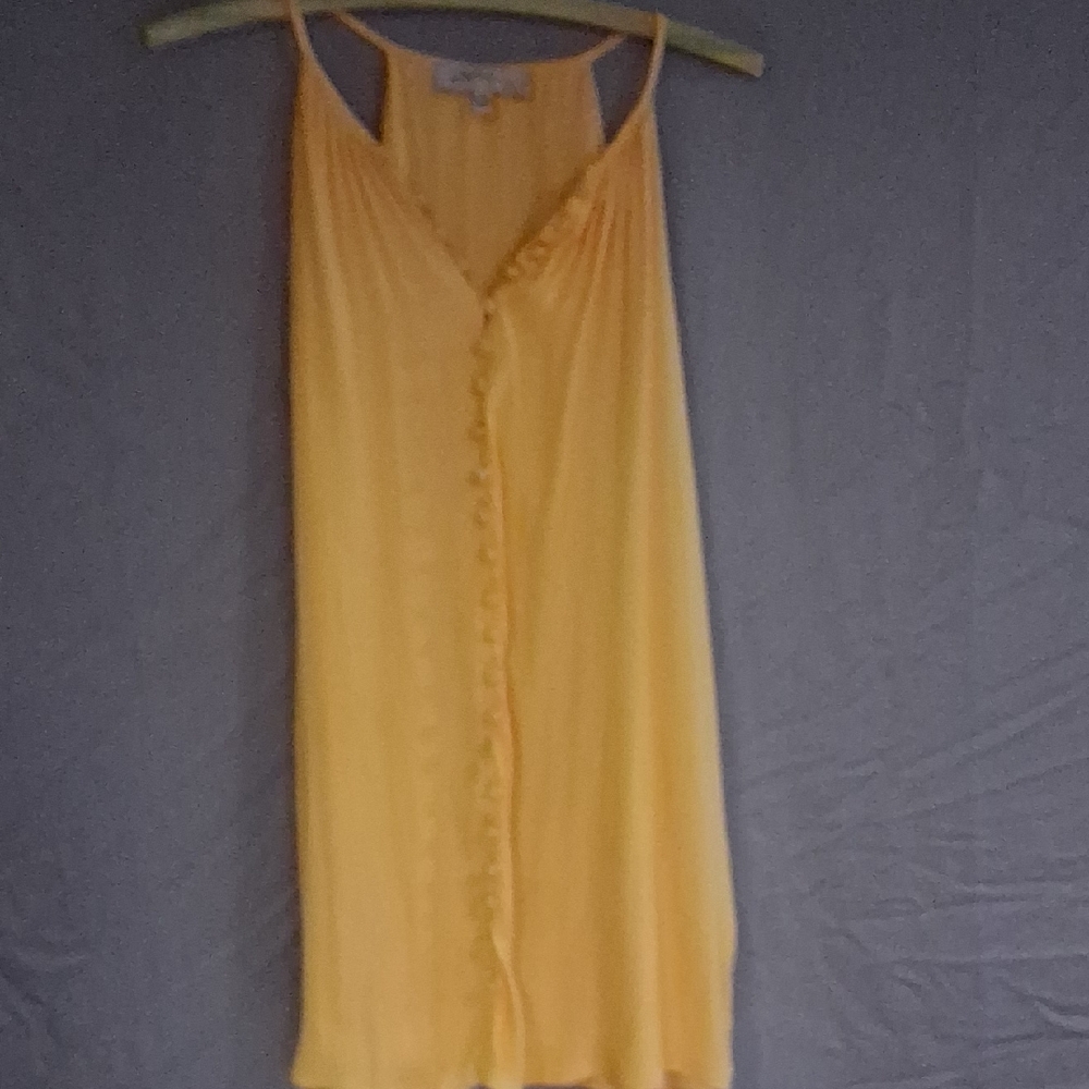 Philosophy Yellow Camisole Top with Spaghetti Straps